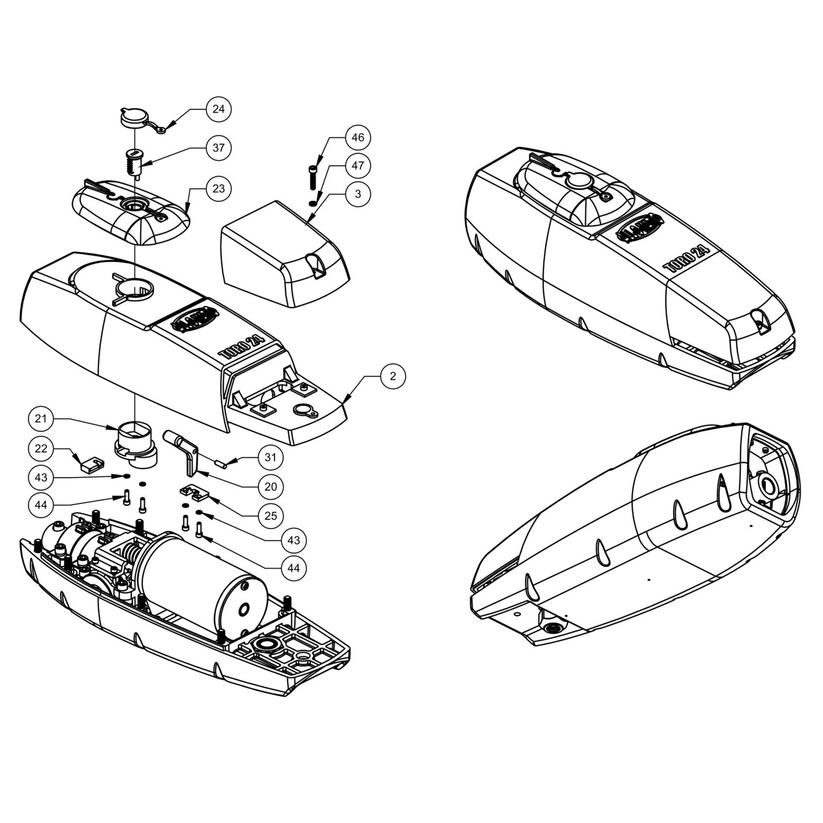 Toro Prime Replacement Parts Diagram