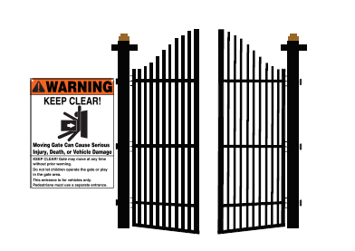 UL 325 Safety Standard Gate Warning